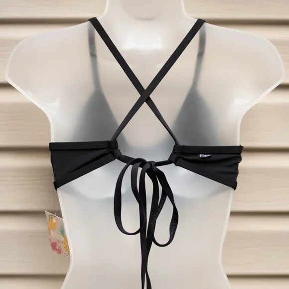 Fleo Bikini Set NWT Black Size XL Top & Bottom 2-Piece Swimwear Beachwear Pool - Picture 3 of 8